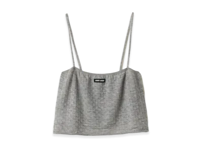 MIU MIU Women's Cashmere and Silk Top "Grey"