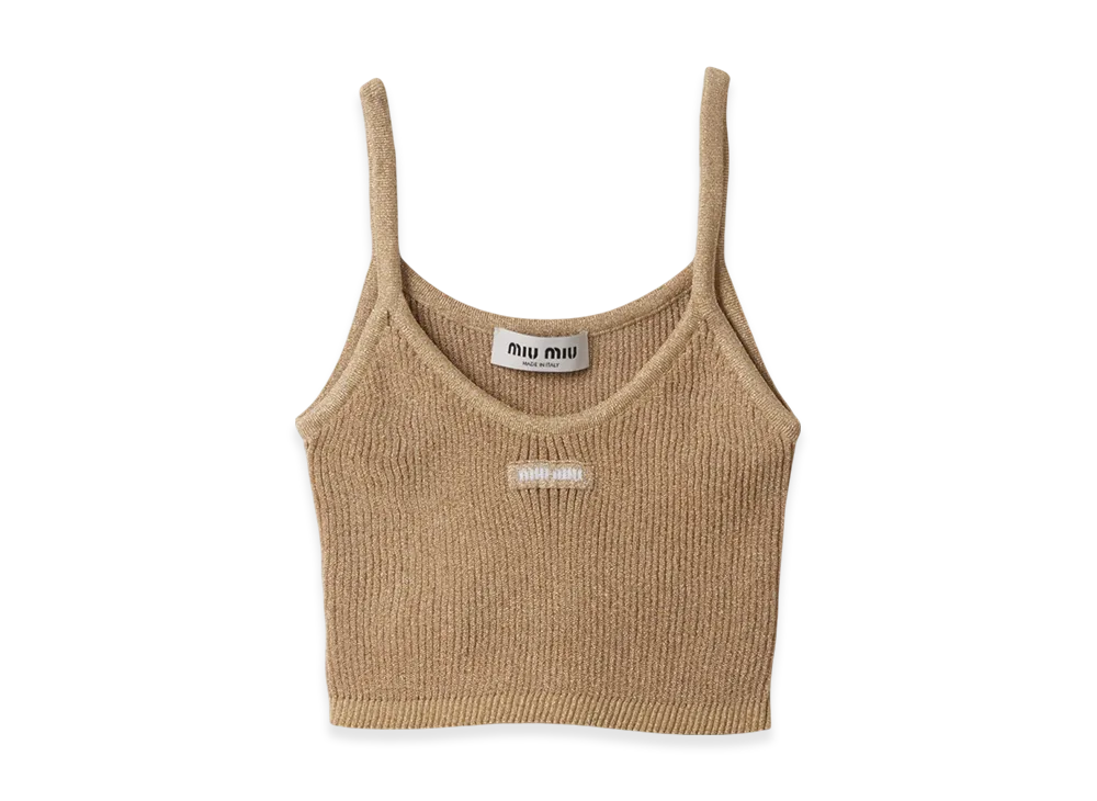 MIU MIU Lame Top "Gold"