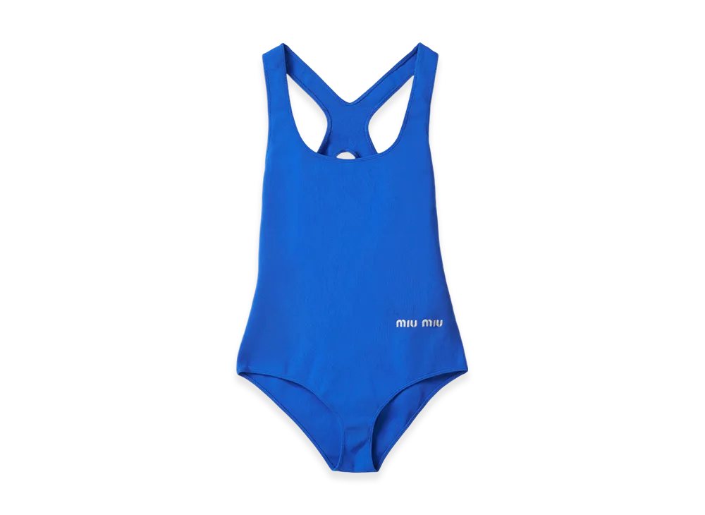 MIU MIU Women's Nylon Swimsuit "Indigo Blue"