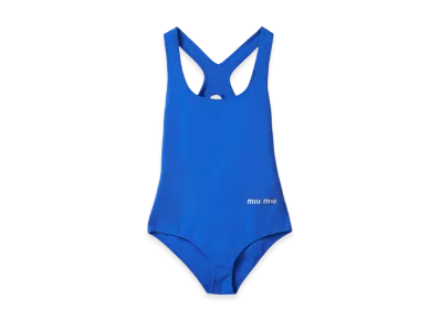 MIU MIU Women's Nylon Swimsuit "Indigo Blue"