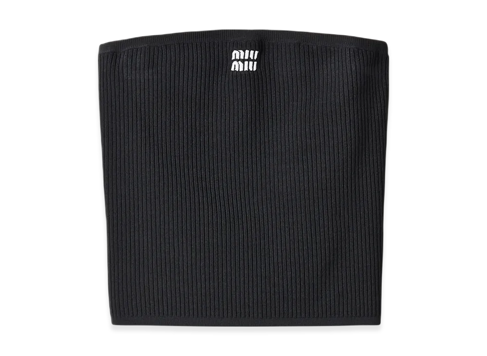 MIU MIU Viscose Bandeau Top "Black"