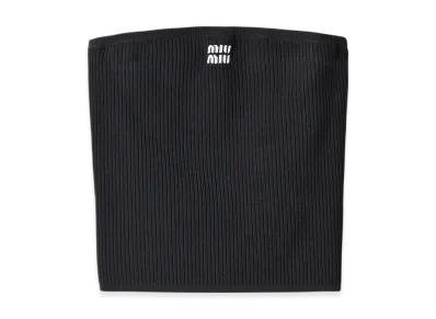 MIU MIU Viscose Bandeau Top "Black"