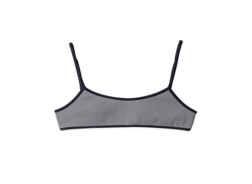 MIUMIU Women's Technical Knit Swimsuit "Grey/Navy"