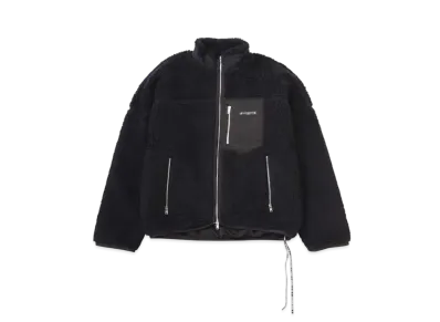 mastermind WORLD O. Sherpa Cashmere Z U Jacket "Black"