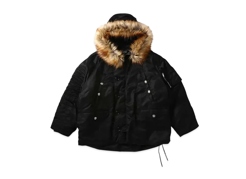 mastermind WORLD Nylon N-3B Coat "Black"