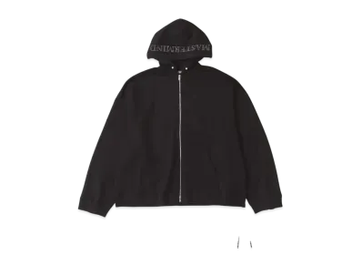 mastermind WORLD Oversized Swarovski Zip Up Hoodie "Black"