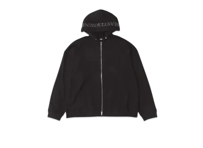 mastermind WORLD Boxy Swarovski Zip Up Hoodie "Black"