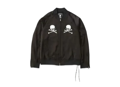 mastermind WORLD Silk Bomber Jacket "Black"