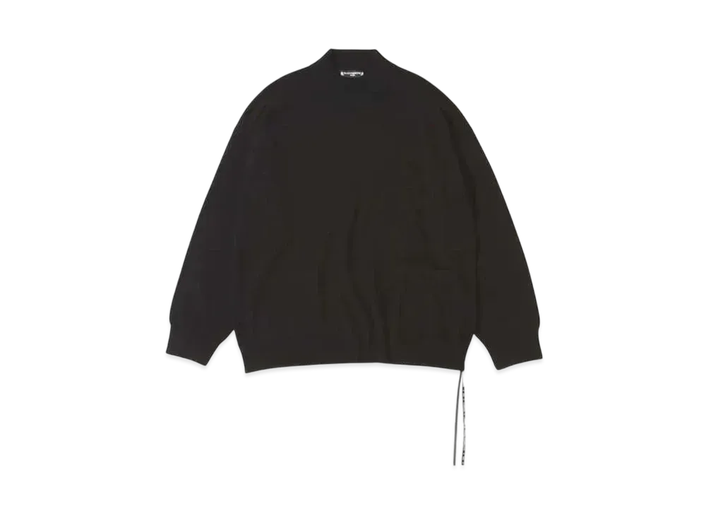 mastermind WORLD Baby Cashmere Beaded Mockneck "Black"