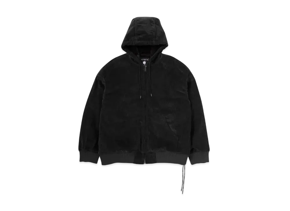 mastermind WORLD Hooded Corduroy Jacket "Black"