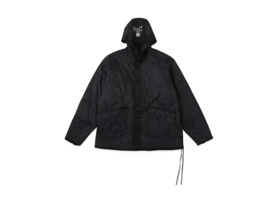 mastermind WORLD Skull Quilted Hooded Jacket "Black"