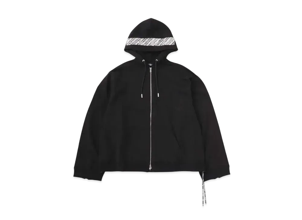 mastermind WORLD Oversized Sequins Z U Hoodie "Black"