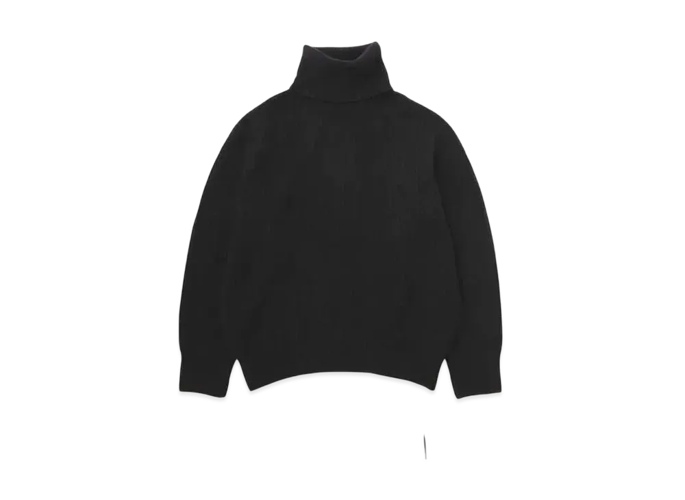mastermind WORLD Cashmere Needle Punch T.Neck "Black"