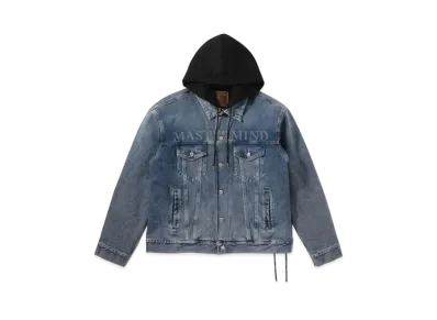 mastermind WORLD Hooded Denim Trucker Jacket "Indigo"