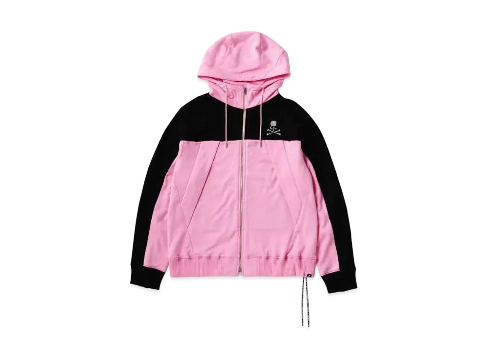 mastermind WORLD Mountain Zip Up Hoodie "Black Pink"