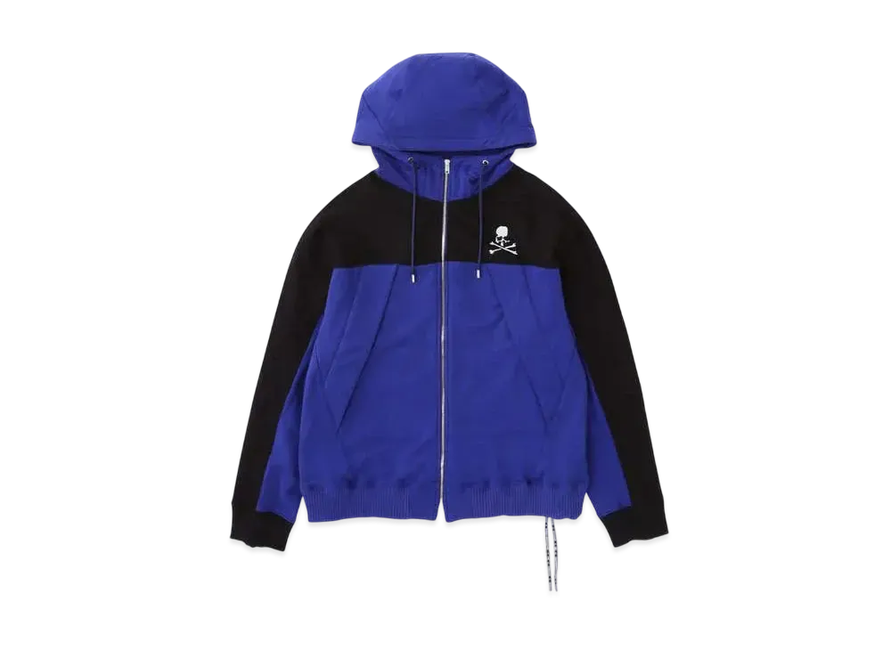 mastermind WORLD Mountain Zip Up Hoodie "Black Navy"