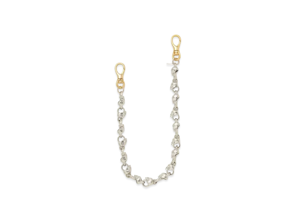 mastermind WORLD Skull Wallet Chain "Nickel Gold"