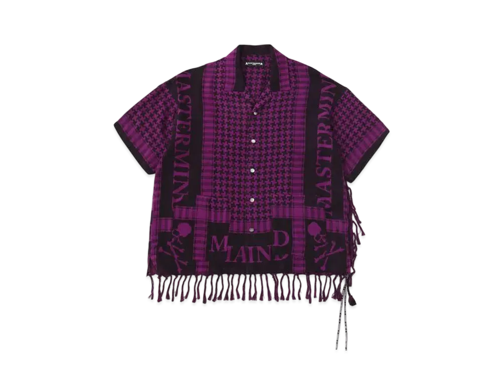mastermind WORLD Fringe Stole SS Shirt "Purple"