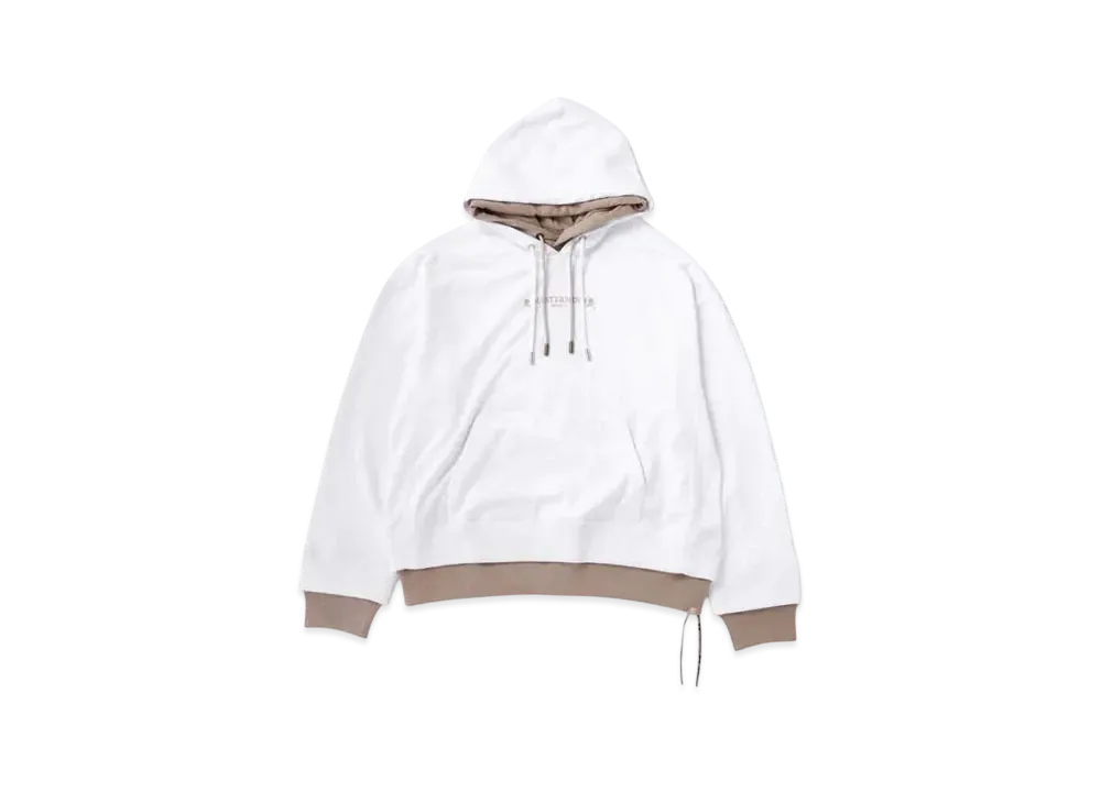 mastermind WORLD Boxy Layered Hoodie "White Sand"