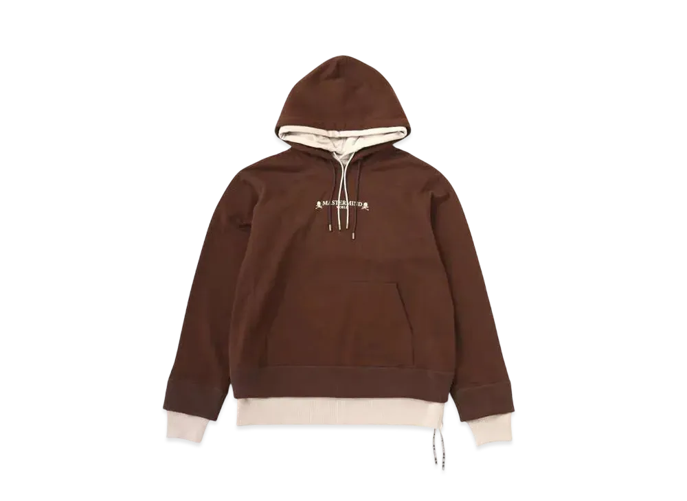 mastermind WORLD Layered Hoodie "Brown Sand"