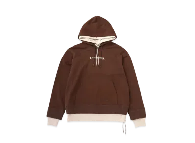 mastermind WORLD Layered Hoodie "Brown Sand"