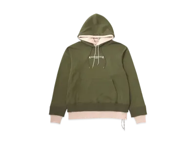 mastermind WORLD Layered Hoodie "Olive Sand"