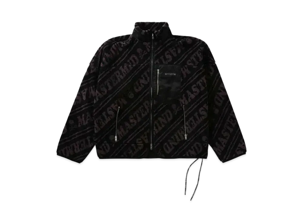 mastermind WORLD Oversized Sherpa All-Over Blouson "Black Charcoal"