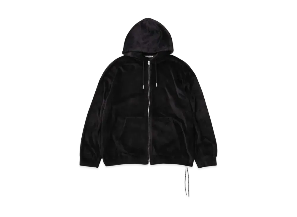 mastermind WORLD Boxy Sherpa Zip Up Hoodie "Black"