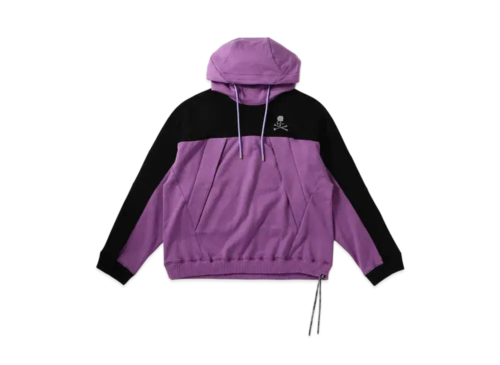 mastermind WORLD Boxy Mountain Hoodie "Black Purple"