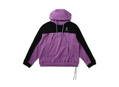 mastermind WORLD Boxy Mountain Hoodie "Black Purple"