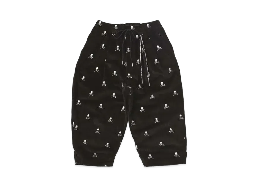 mastermind WORLD Corduroy Cropped Beach Pants "Black"