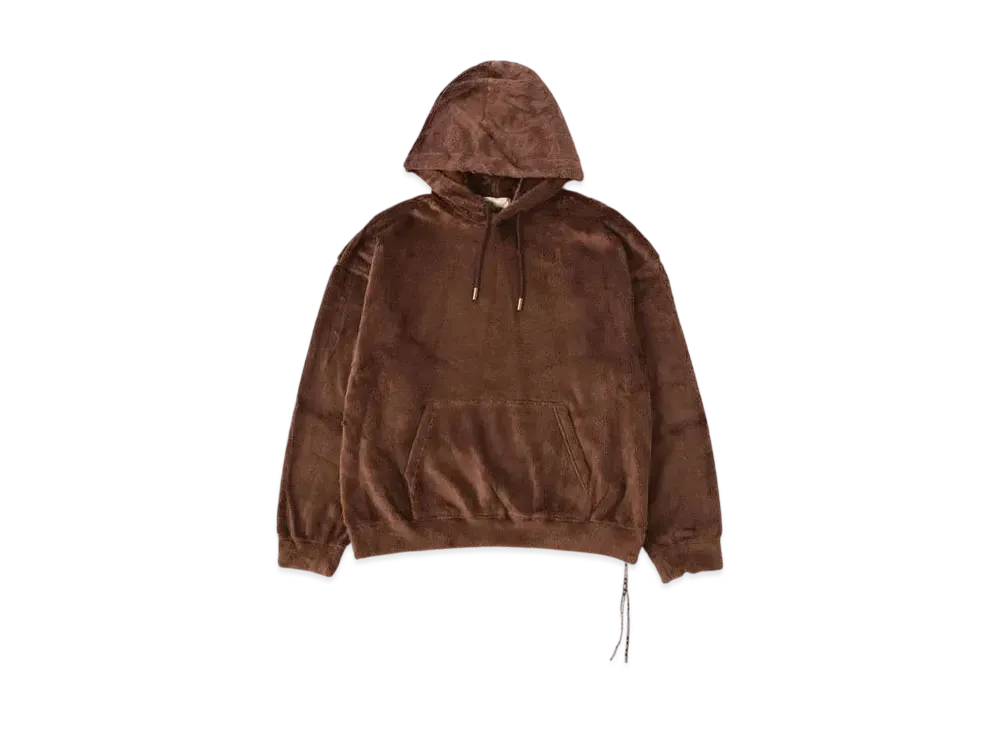 mastermind WORLD Boxy Sherpa Hoodie "Brown"