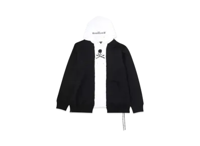 mastermind WORLD Patchwork Hoodie "Black White"