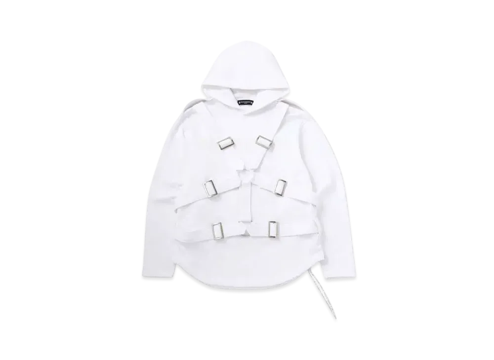 mastermind WORLD Parachute Hoodie "White"