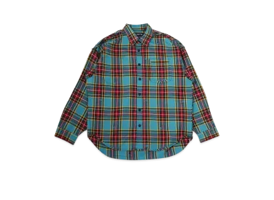 mastermind WORLD Reversible Plaid Shirts "Blue Base (Block Plaid)"