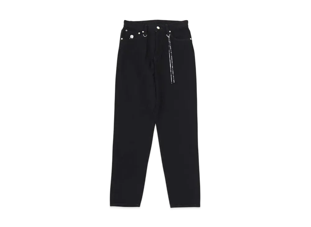 mastermind WORLD Water Repellent Stretch Denim Pants Slim Tapered Fit "Black"