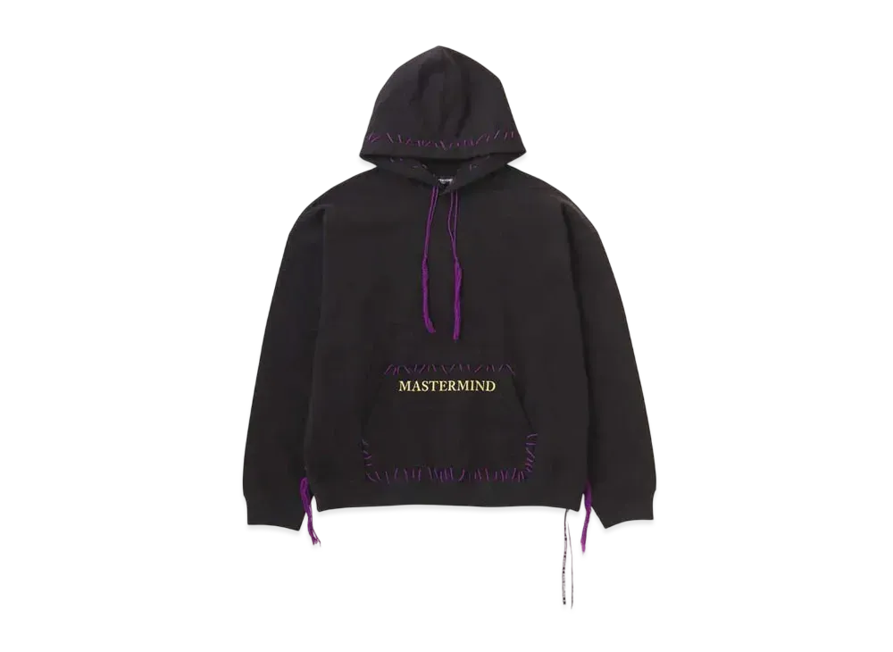 mastermind WORLD Boxy Hand-Stitched Hoodie "Black"