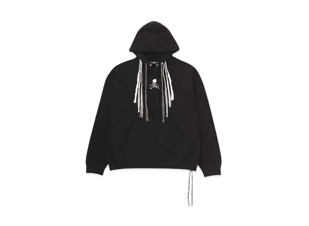mastermind WORLD Boxy Multi String Hoodie "Black"