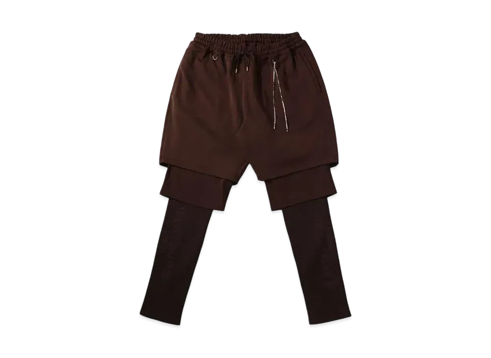 mastermind WORLD Double Layered Pants "Brown"