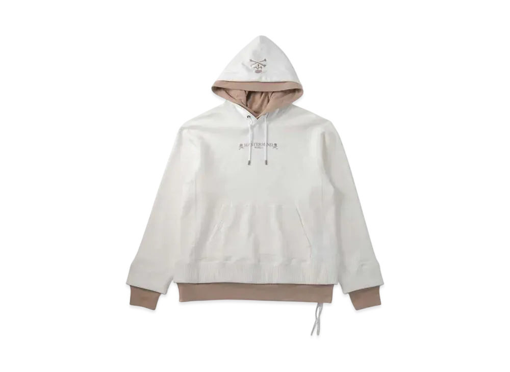 mastermind WORLD Layered Hoodie "White Beige"