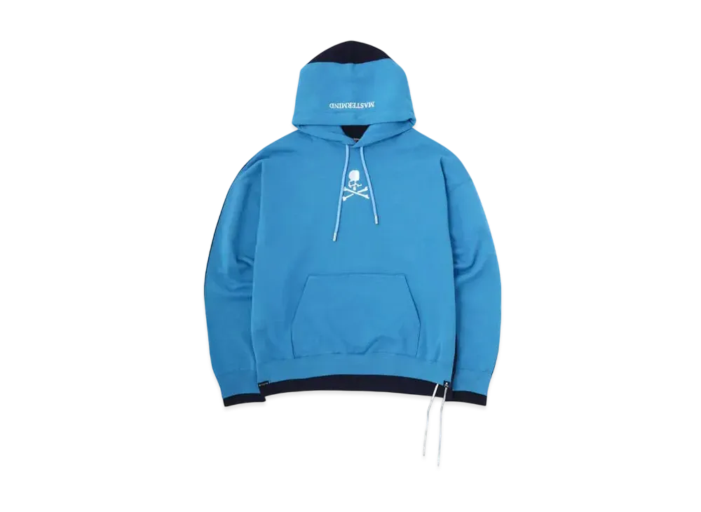 mastermind WORLD Boxy 2 Color Hoodie "Sky Blue Navy"