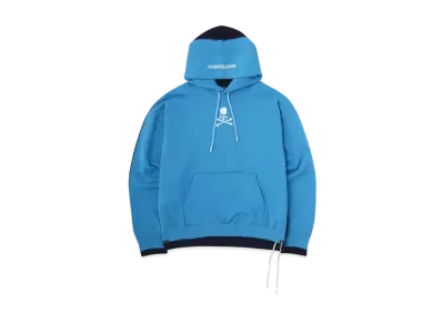 mastermind WORLD Boxy 2 Color Hoodie "Sky Blue Navy"