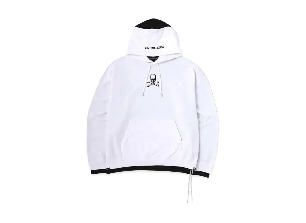 mastermind WORLD Boxy 2 Color Hoodie "White Black"