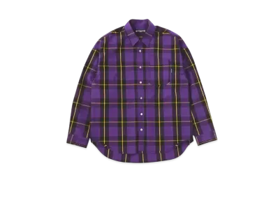 mastermind WORLD Block Plaid LS Shirt "Purple Base (Purple Plaid)"