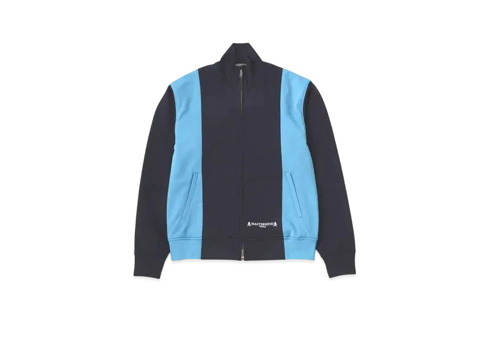 mastermind WORLD 2 Color Track Jacket "Navy Sky Blue"