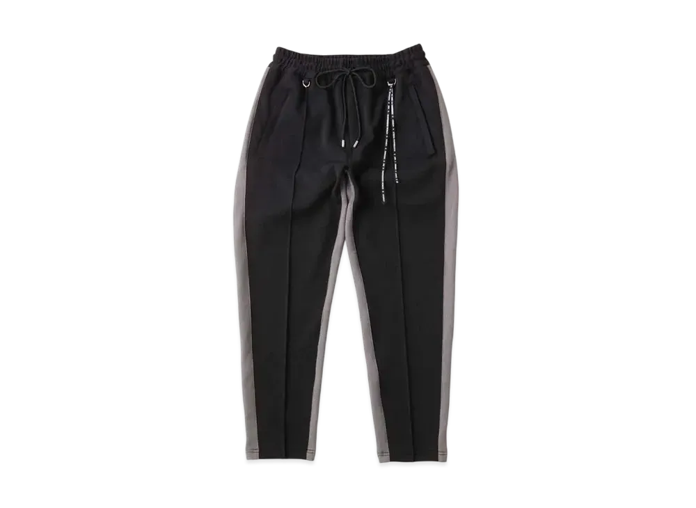 mastermind WORLD Side Line Track Pants "Black Gray"