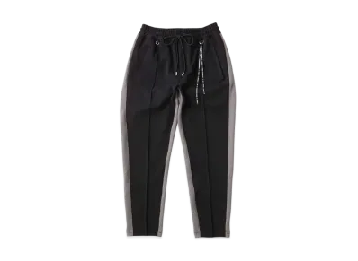 mastermind WORLD Side Line Track Pants "Black Gray"