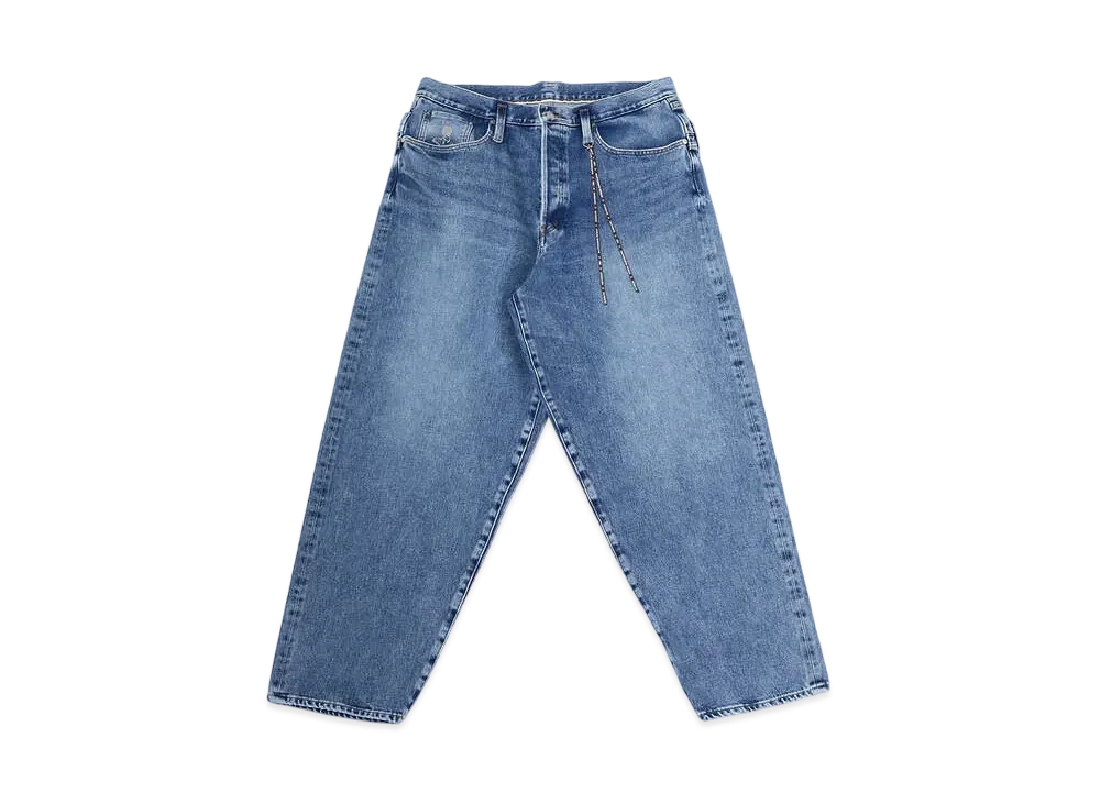 mastermind WORLD Baggy 2 Way Stretched Denim Pants "Indigo"