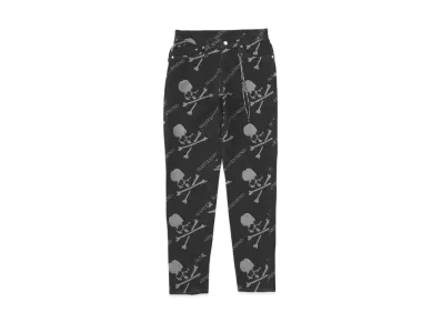 mastermind WORLD Slim Monogram Denim Pants "Black"