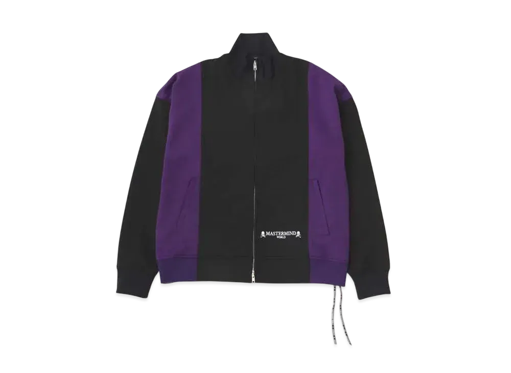 mastermind WORLD Oversized 2 Color Track Jacket "Black Purple"